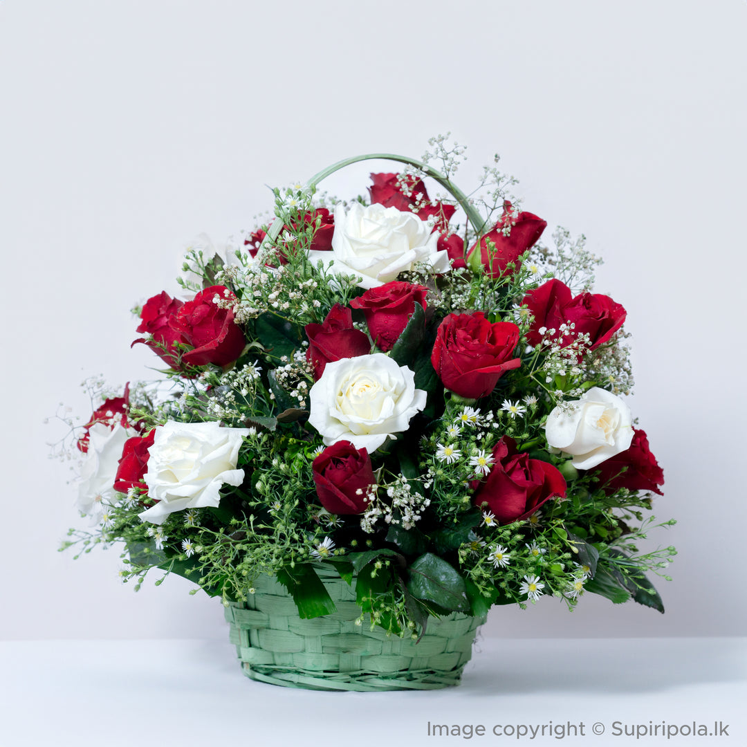 Heartfelt Roses Basket