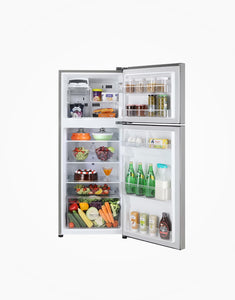 LG 260L Top Freezer Top Mount Refrigerator Platinum Silver GL-K272SLBB