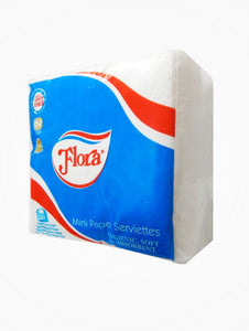 Flora Paper Serviettes 2Ply 100S