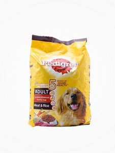 Pedigree Dog Food Adult Meat & Rice 3Kg