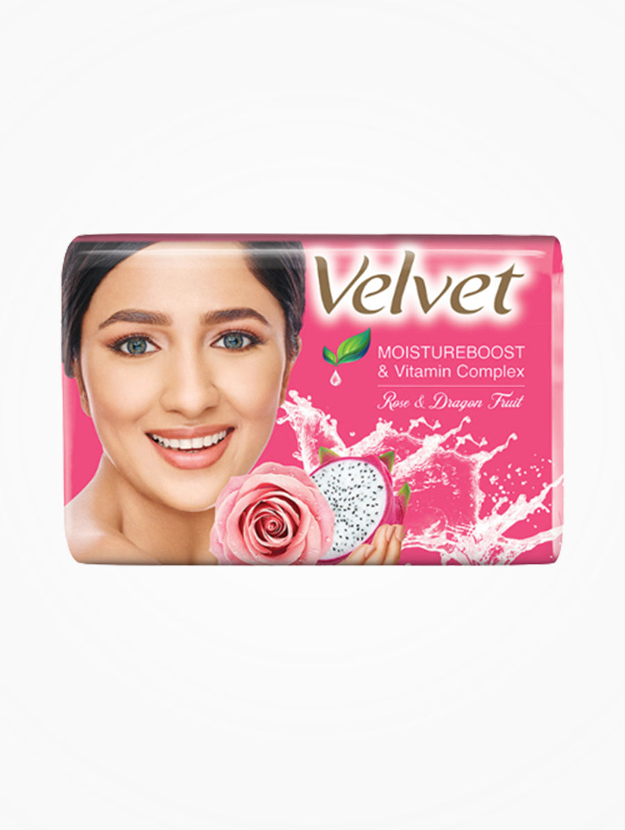 Velvet Soap Rose & Dragon Fruit 95g